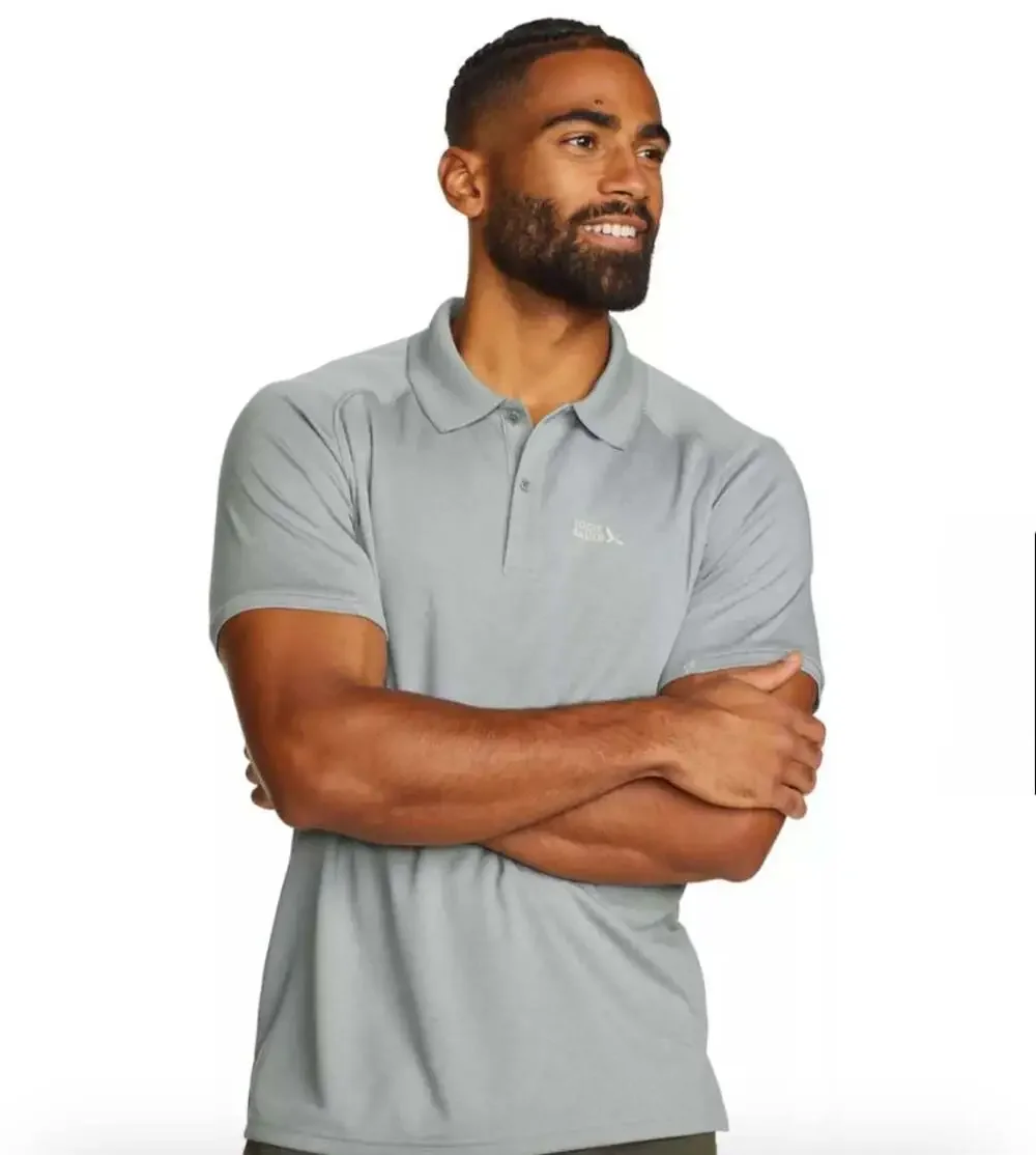 Eddie Bauer Men's Resolution Short Sleeve Polo Gray Size 3XL,NWT - Picture 1 of 6